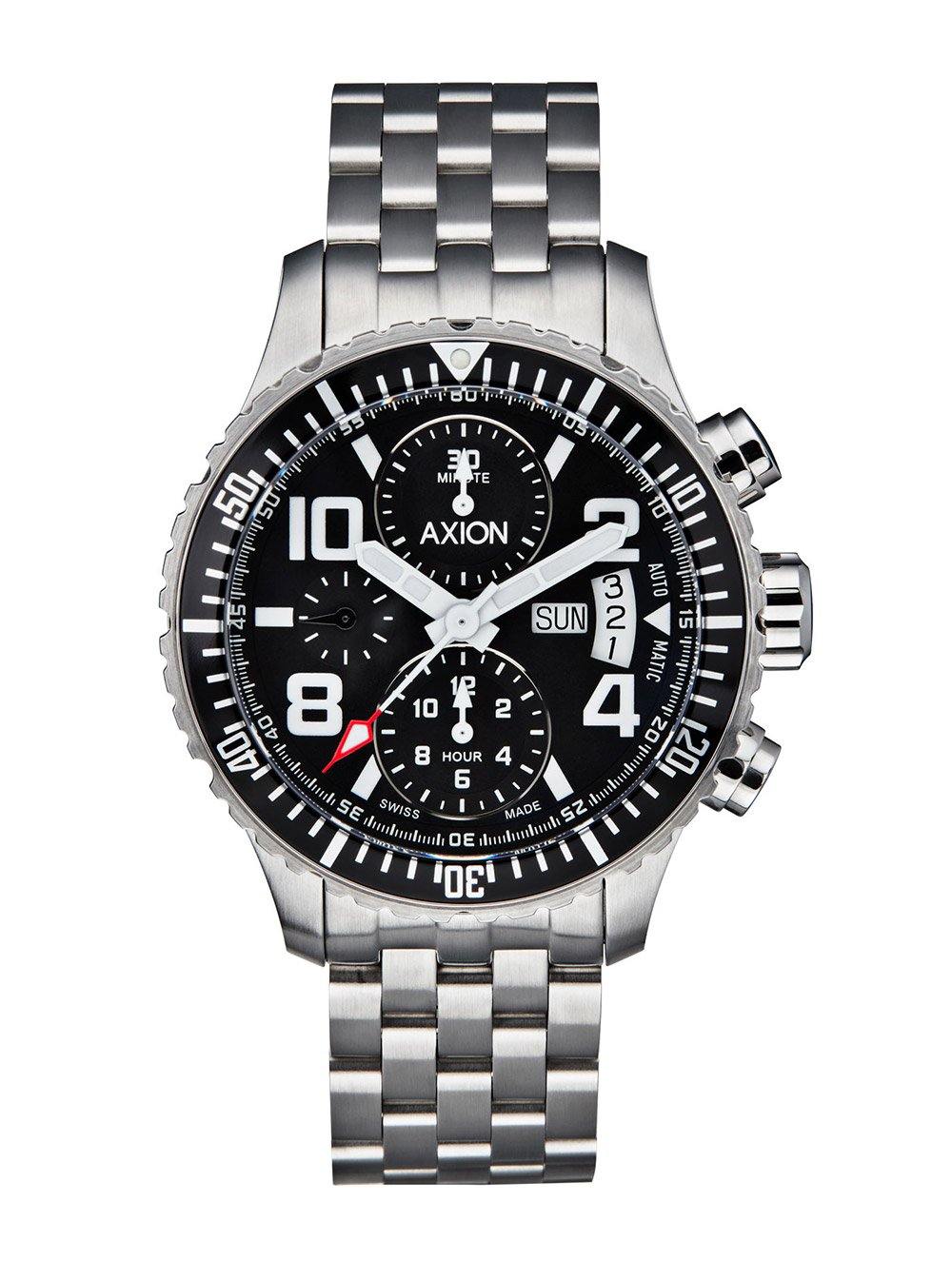 CHRONO COMMANDER BLACK CHRONOGRAPH - Axion Watch